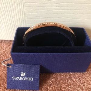 Swarovski Thin Bangle with Rose Gold Plating